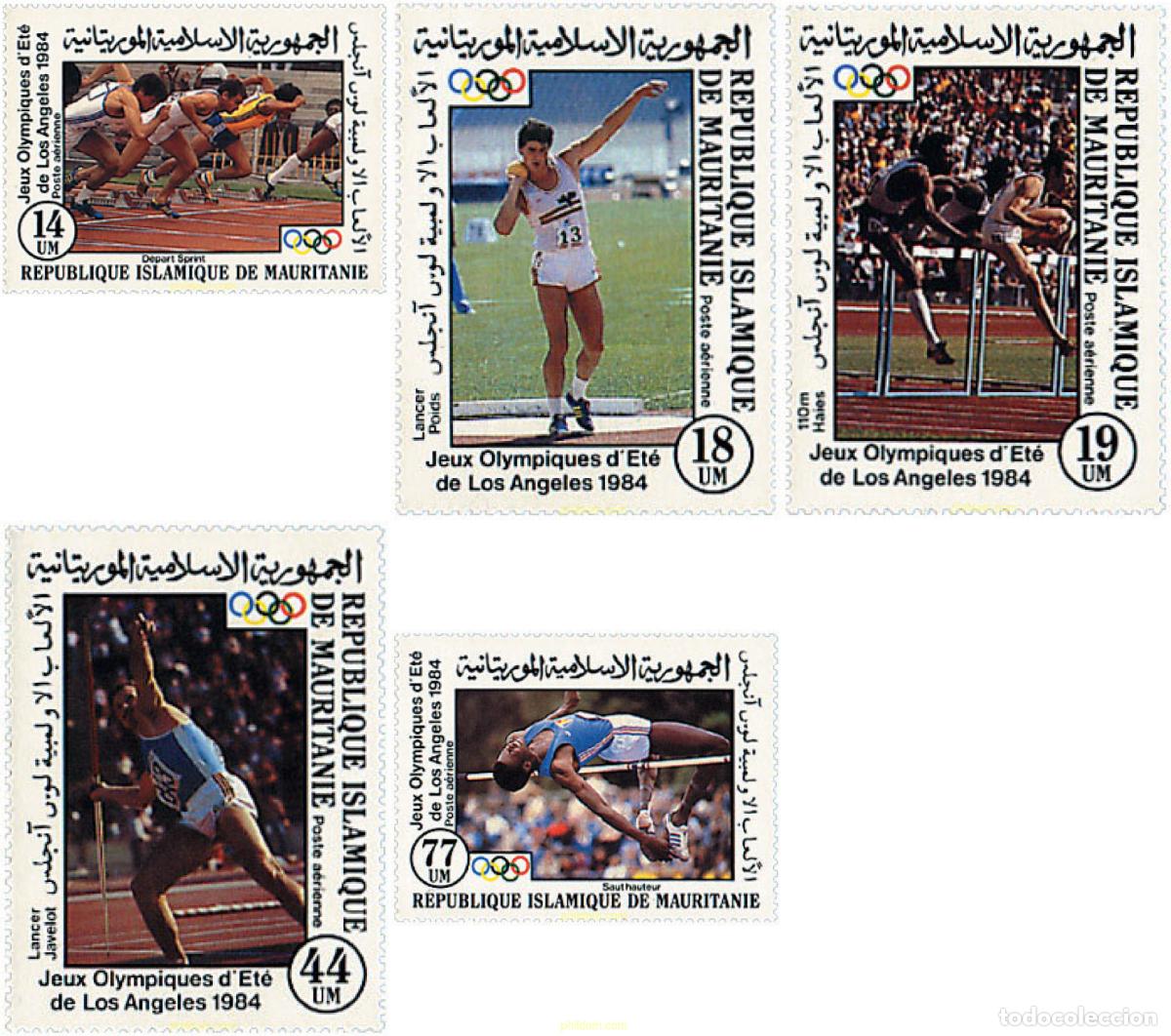 Sellos: 71299 MNH MAURITANIA 1984 23 JUEGOS OLIMPICOS VERANO LOS ANGELES 1984