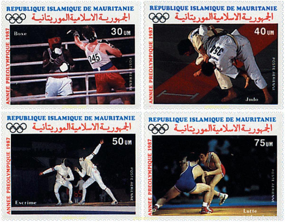 Sellos: 71313 MNH MAURITANIA 1987 24 JUEGOS OLIMPICOS VERANO SEUL 1988