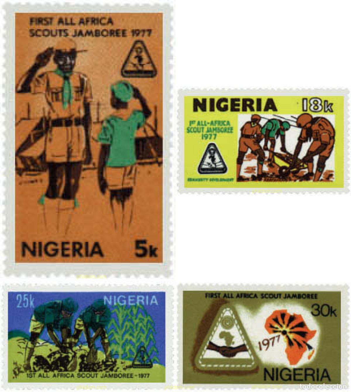 Sellos: 38629 MNH NIGERIA 1977 JAMBOREE AFRICANO
