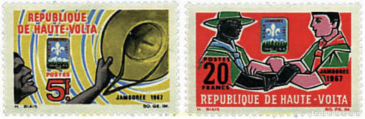 Sellos: 593403 MNH ALTO VOLTA 1967 JAMBOREE MUNDIAL EN IDAHO