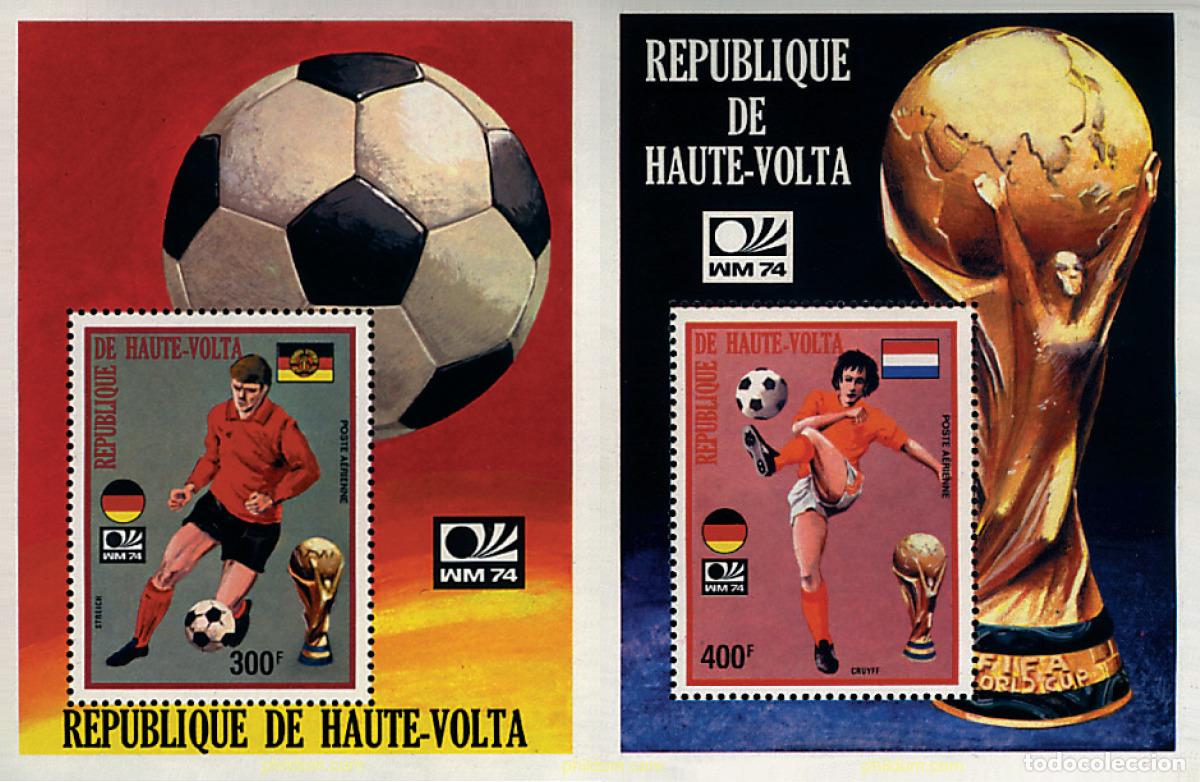 Sellos: 34875 MNH ALTO VOLTA 1974 COPA DEL MUNDO DE FUTBOL. ALEMANIA-74