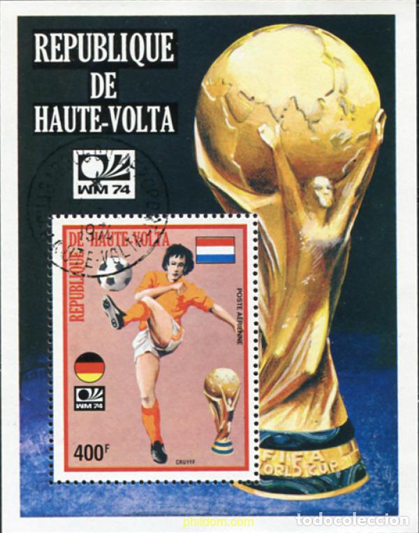 Sellos: 670029 USED ALTO VOLTA 1974 COPA DEL MUNDO DE FUTBOL. ALEMANIA-74