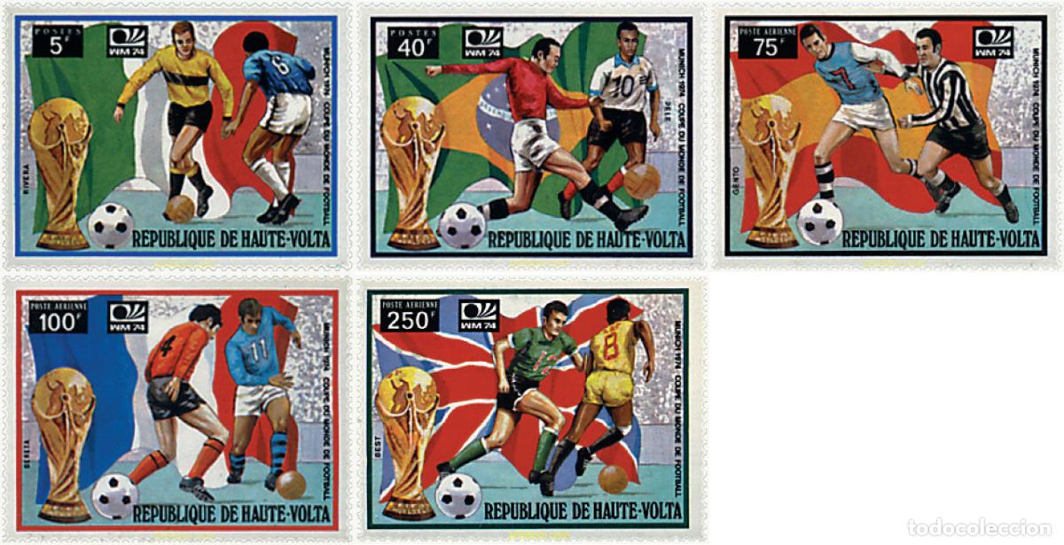 Sellos: 79384 MNH ALTO VOLTA 1974 COPA DEL MUNDO DE FUTBOL. ALEMANIA-74