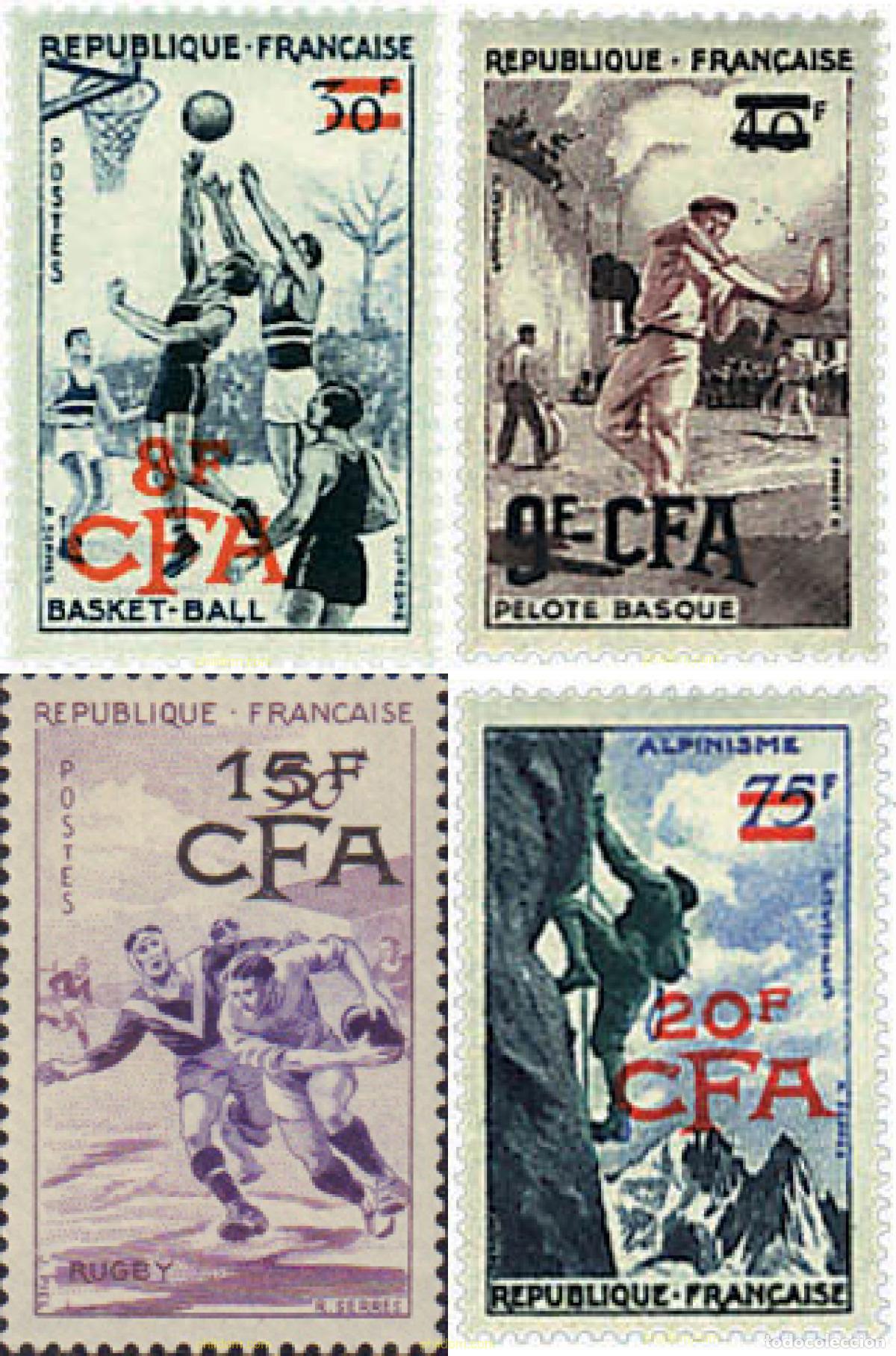 Sellos: 57441 MNH REUNION 1956 SERIE BASICA