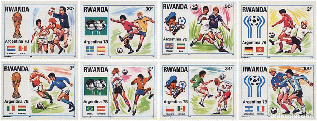 Sellos: 79395 MNH RUANDA 1978 COPA DEL MUNDO DE FUTBOL. ARGENTINA-78