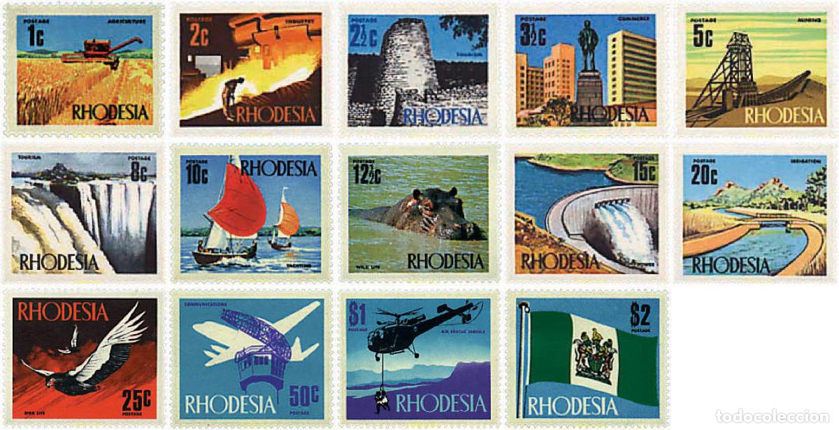 Sellos: 57427 MNH RODESIA 1970 MOTIVOS VARIOS
