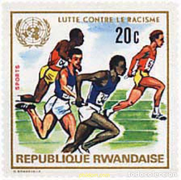 Sellos: 221956 MNH RUANDA 1972 LUCHA CONTRA EL RACISMO