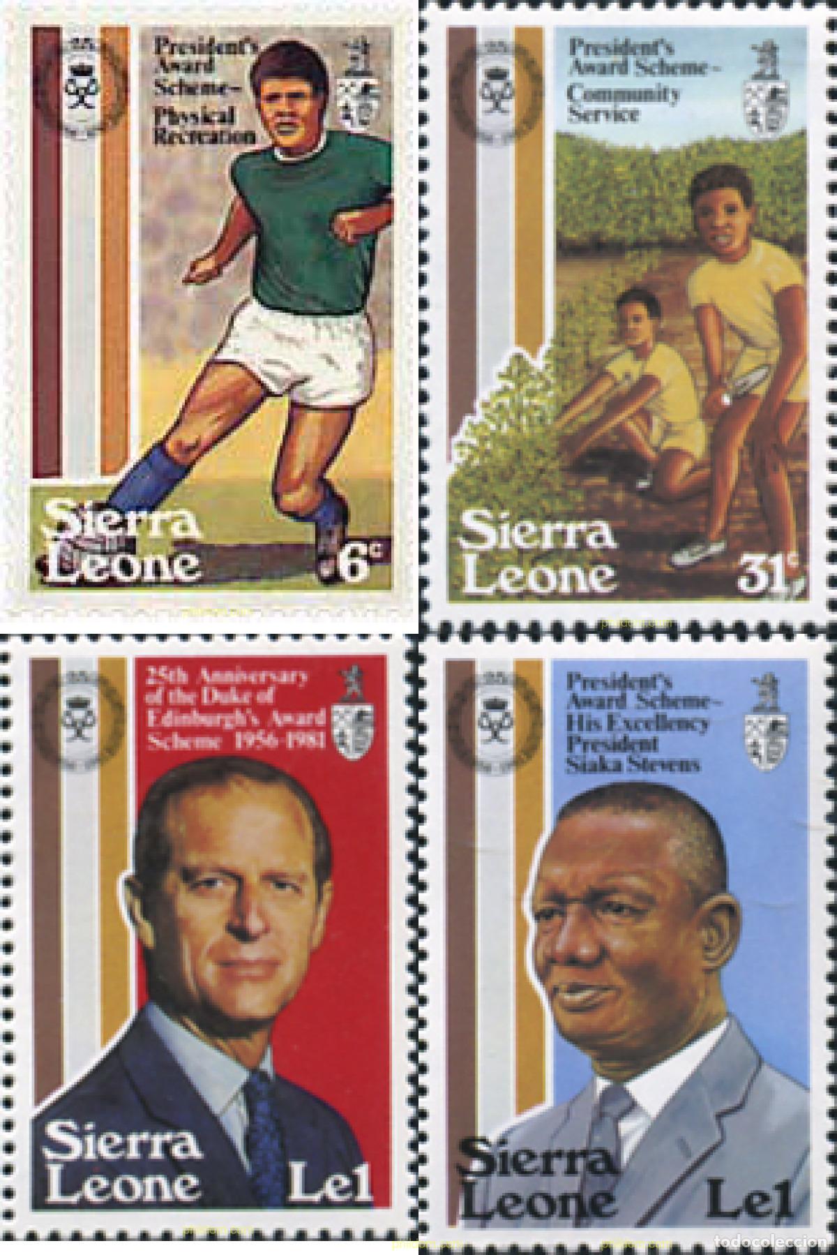 Timbres: 40168 MNH SIERRA LEONA 1981 25 ANIVERSARIO DEL PREMIO DEL DUQUE DE EDIMBURGO