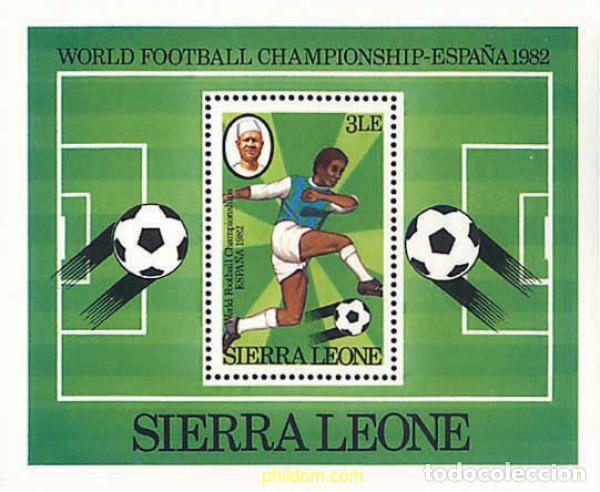 Timbres: 38468 MNH SIERRA LEONA 1982 COPA DEL MUNDO DE FUTBOL. ESPA&Ntilde;A-82
