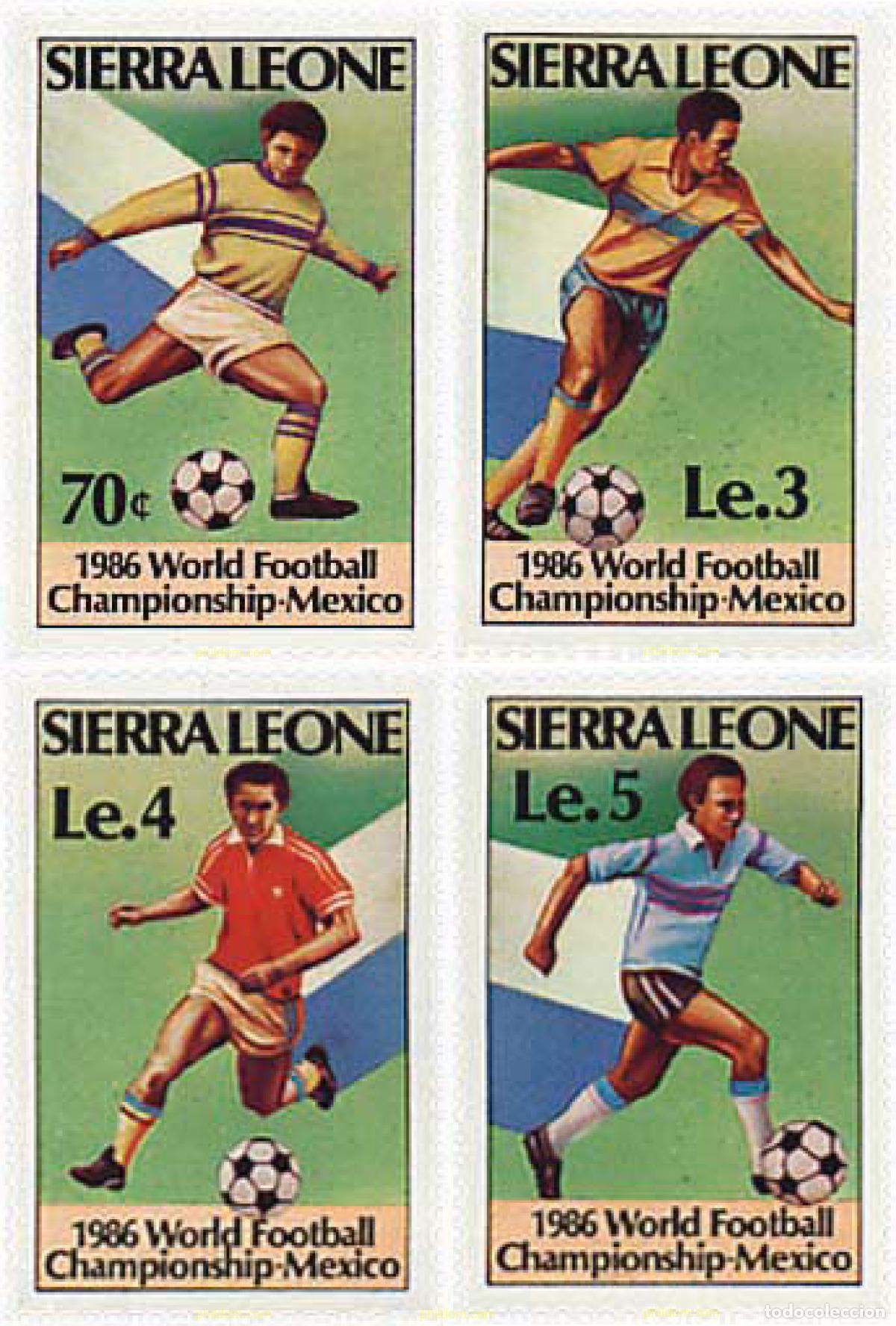 Briefmarken: 41344 MNH SIERRA LEONA 1986 COPA DEL MUNDO DE FUTBOL. MEXICO-86