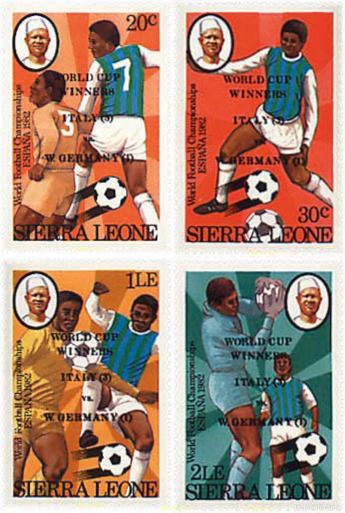 Briefmarken: 27705 MNH SIERRA LEONA 1982 COPA DEL MUNDO DE FUTBOL. ESPA&Ntilde;A-82. VENCEDORES