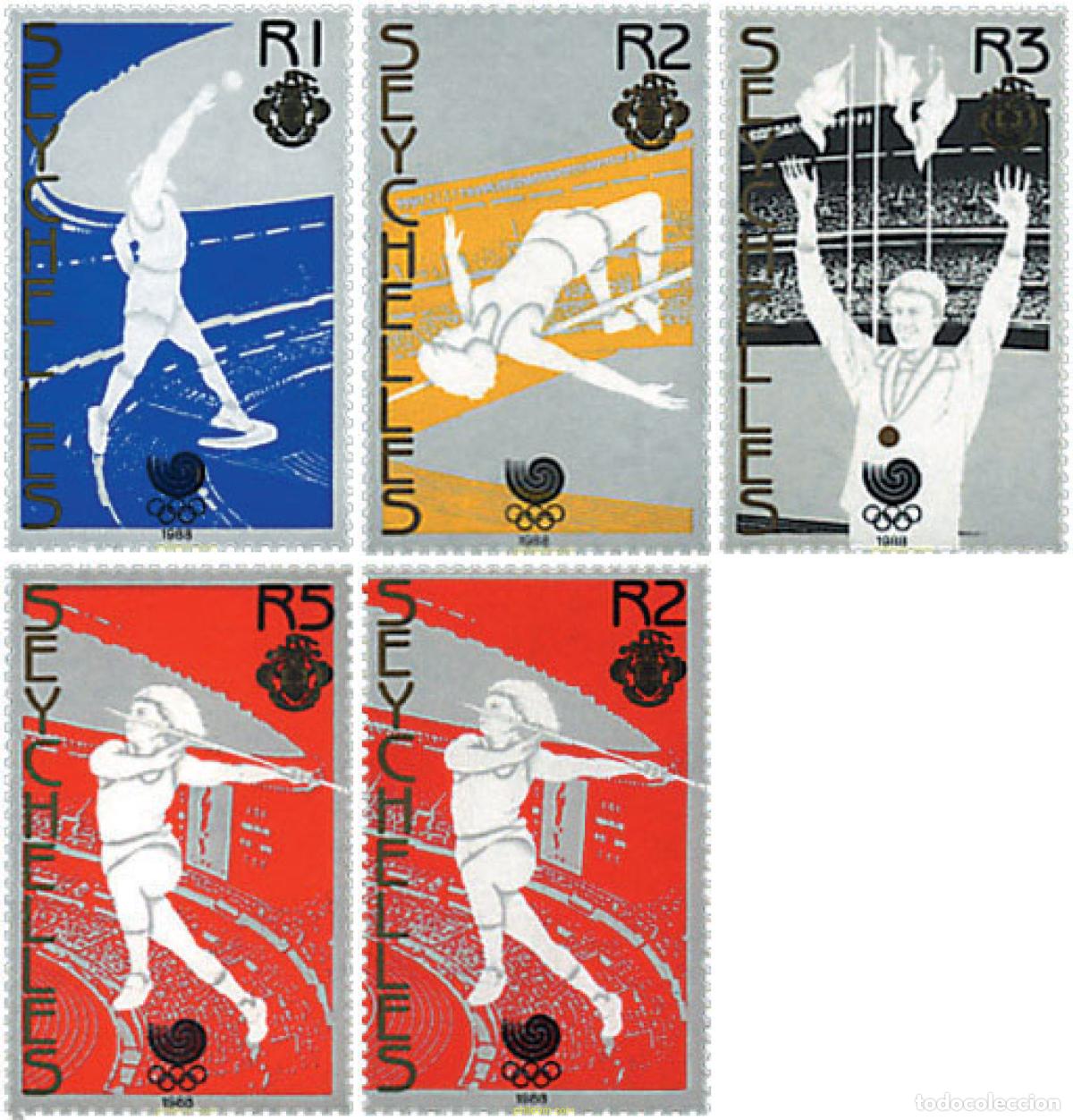 Briefmarken: 361440 MNH SEYCHELLES 1988 24 JUEGOS OLIMPICOS VERANO SEUL 1988