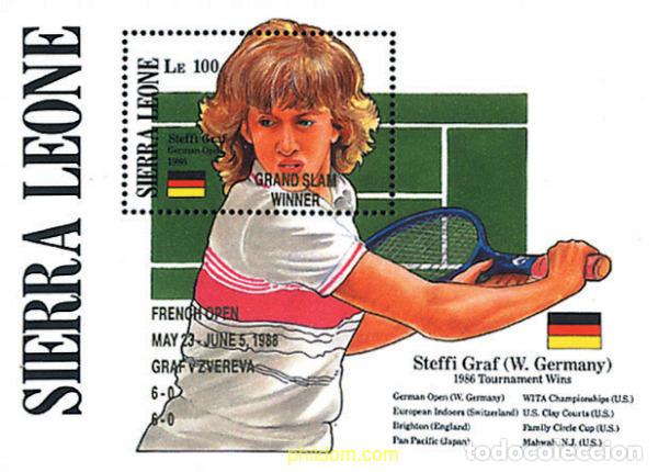 Sellos: 362333 MNH SIERRA LEONA 1989 STEFFI GRAF