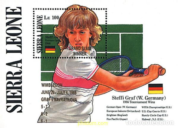 Sellos: 362334 MNH SIERRA LEONA 1989 STEFFI GRAF