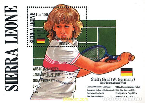 Sellos: 362336 MNH SIERRA LEONA 1989 STEFFI GRAF