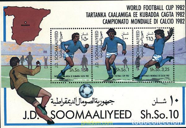 Sellos: 54421 MNH SOMALIA 1982 COPA DEL MUNDO DE FUTBOL. ESPA&Ntilde;A-82