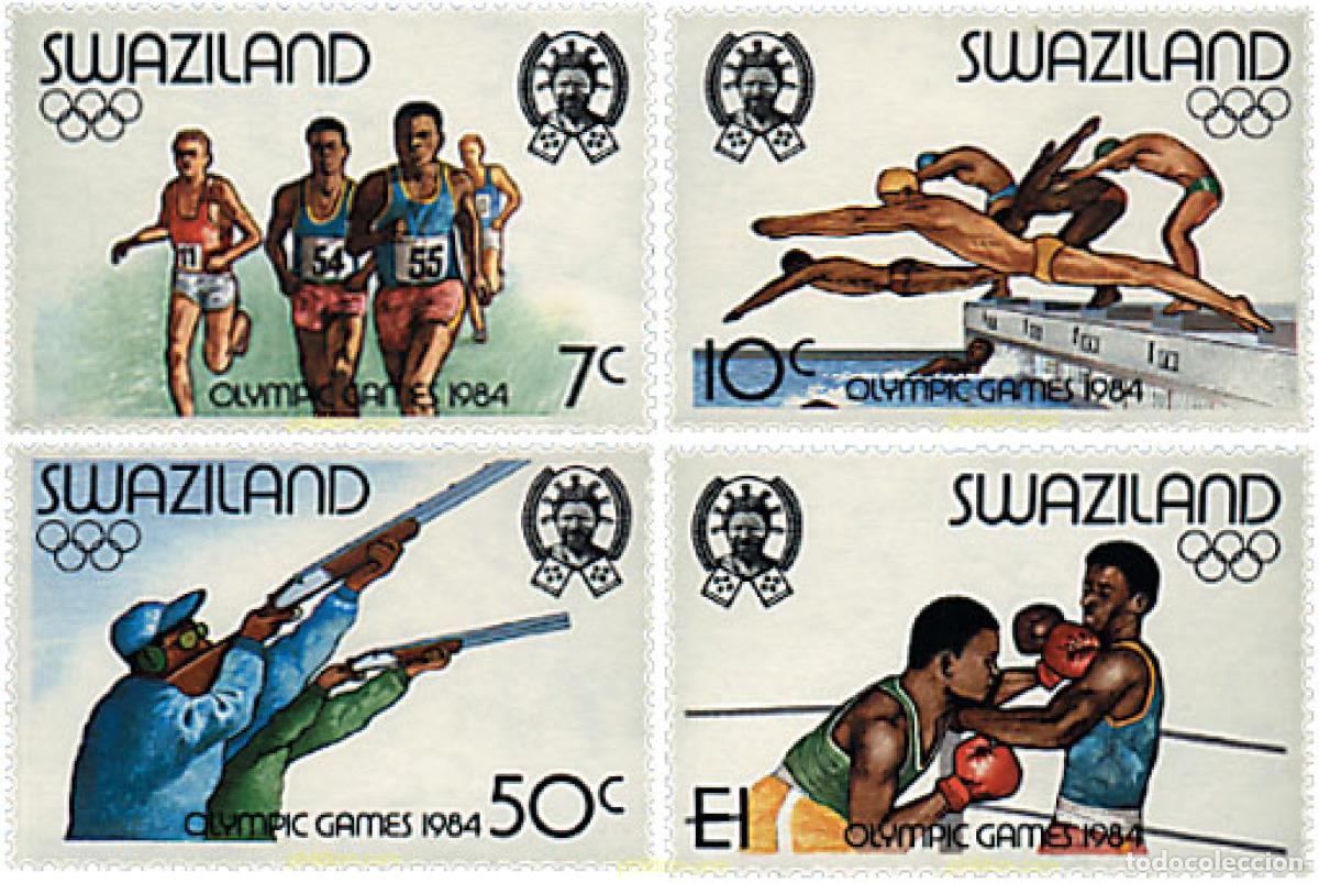 Sellos: 58782 MNH SWAZILANDIA 1984 23 JUEGOS OLIMPICOS VERANO LOS ANGELES 1984