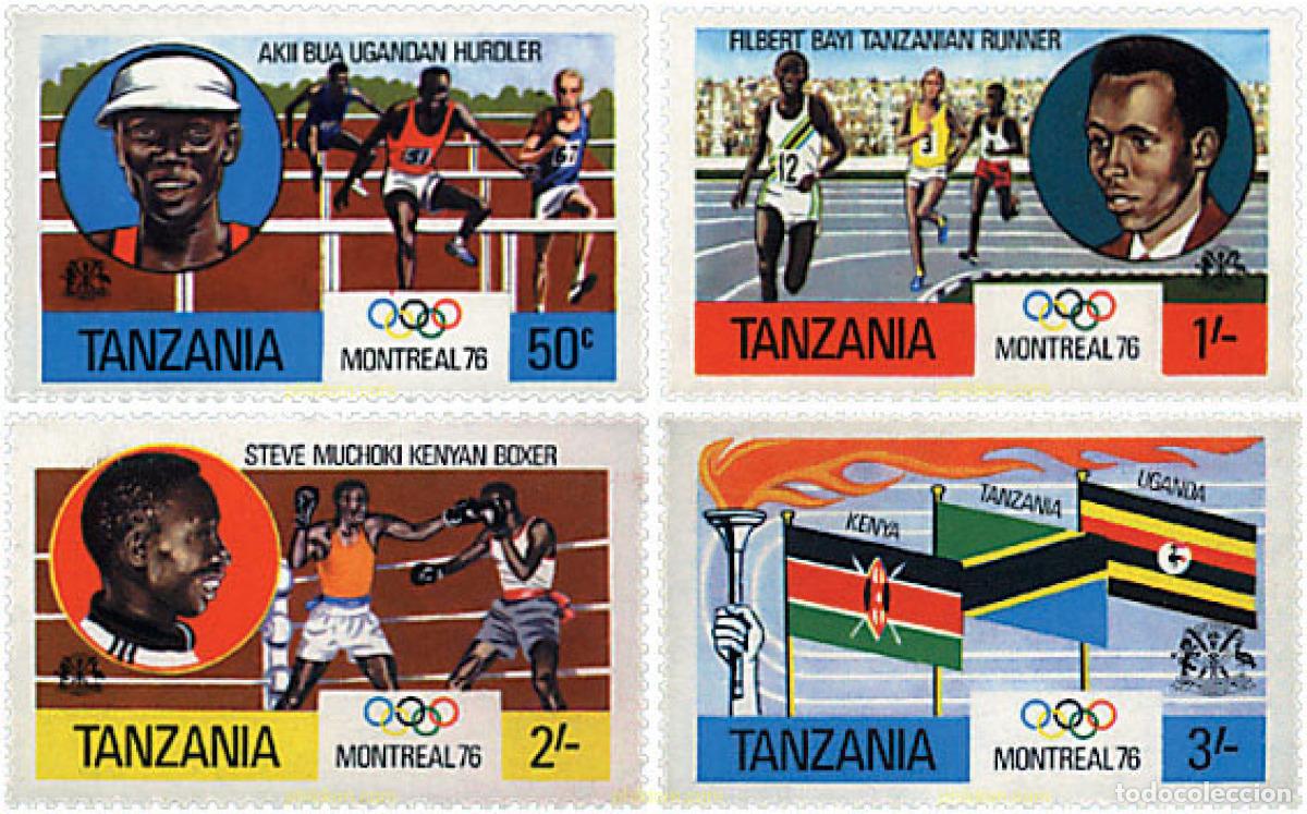 Sellos: 27728 MNH TANZANIA 1976 21 JUEGOS OLIMPICOS VERANO MONTREAL 1976