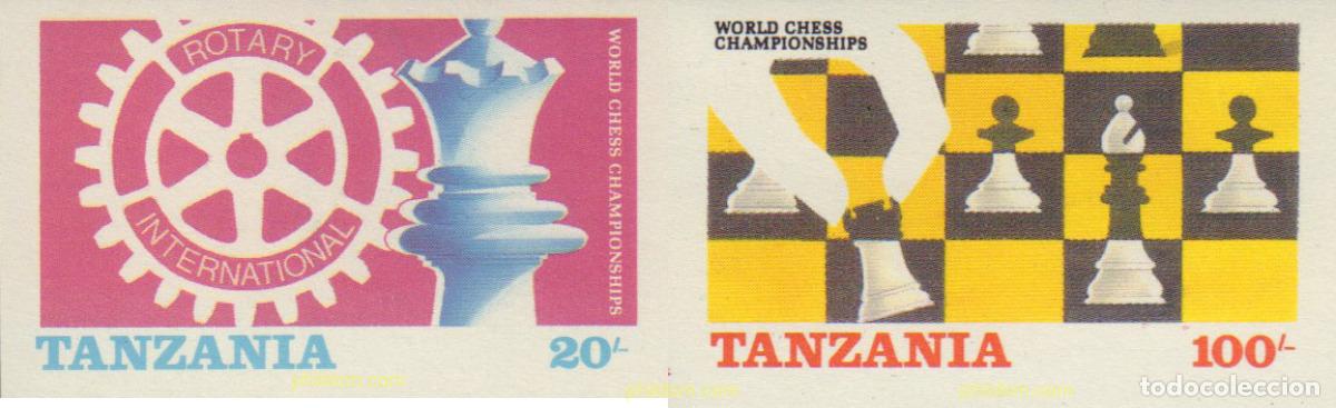 Selos: 123302 MNH TANZANIA 1986 CAMPEONATOS DEL MUNDO DE AJEDREZ EN LONDRES Y LENINGRADO