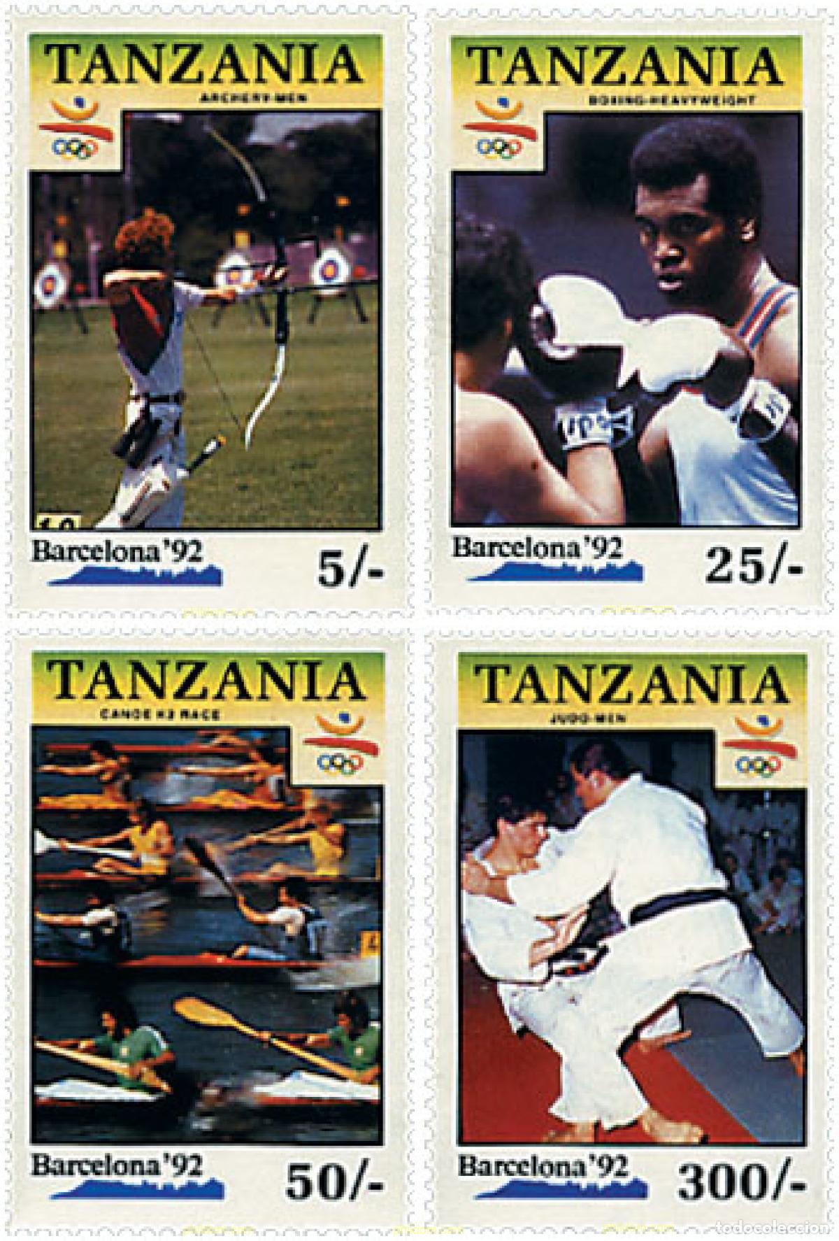 Sellos: 258035 MNH TANZANIA 1991 25 JUEGOS OLIMPICOS VERANO BARCELONA 1992