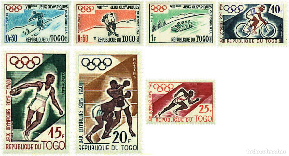 Sellos: 229458 HINGED TOGO 1960 17 JUEGOS OLIMPICOS VERANO ROMA 1960. - 8 JUEGOS OLIMPICOS INVIERNO SQUAW V