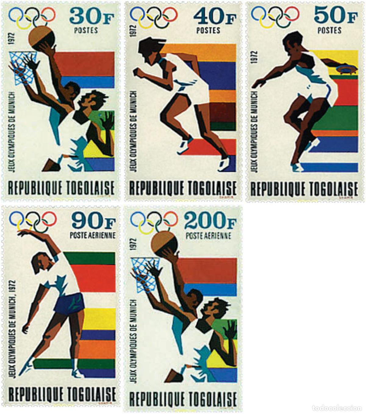 Sellos: 52346 MNH TOGO 1972 20 JUEGOS OLIMPICOS VERANO MUNICH 1972
