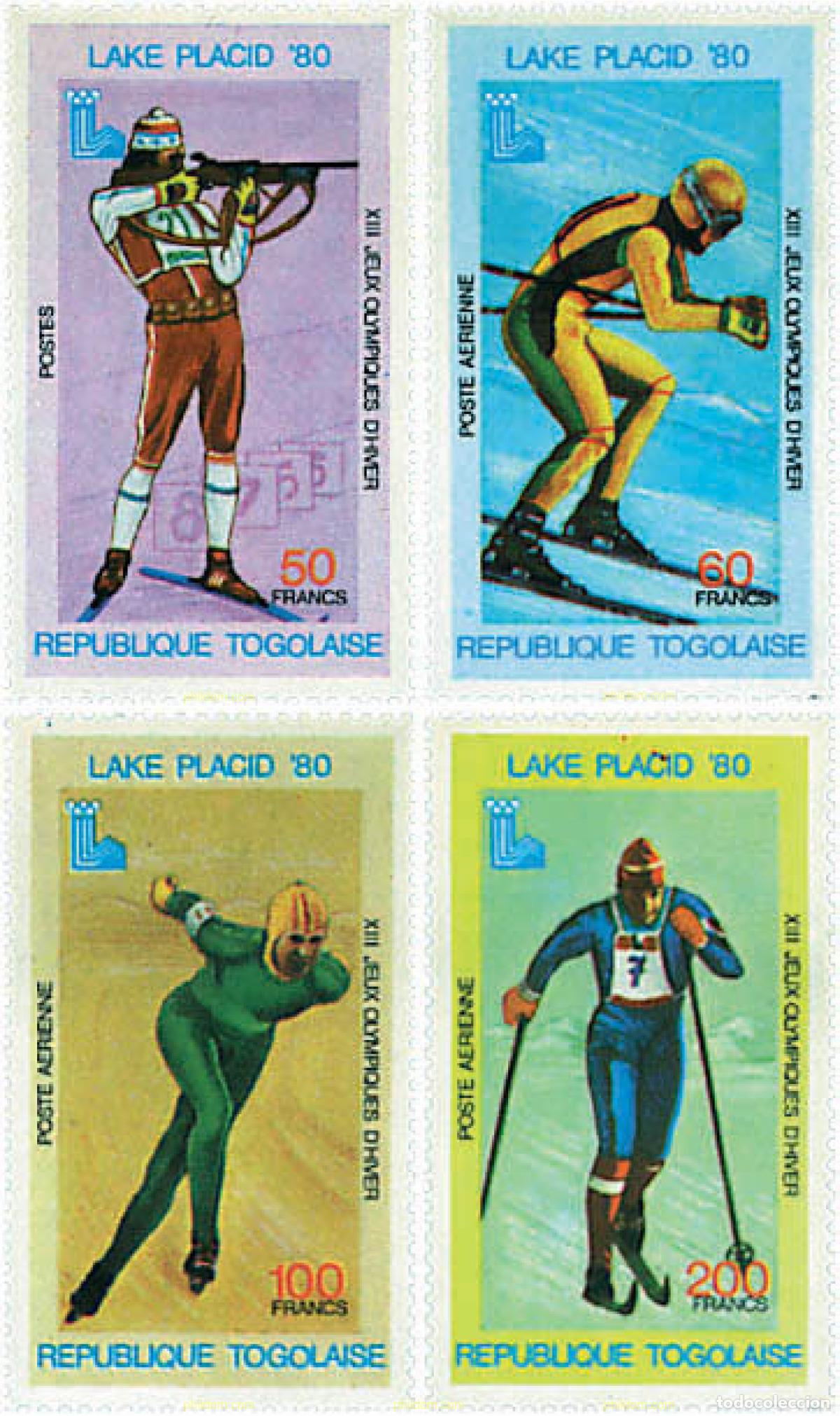 Sellos: 71775 MNH TOGO 1980 13 JUEGOS OLIMPICOS INVIERNO LAKE PLACID 1980