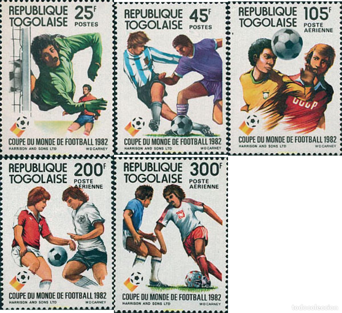 Sellos: 27735 MNH TOGO 1982 COPA DEL MUNDO DE FUTBOL. ESPA&Ntilde;A-82