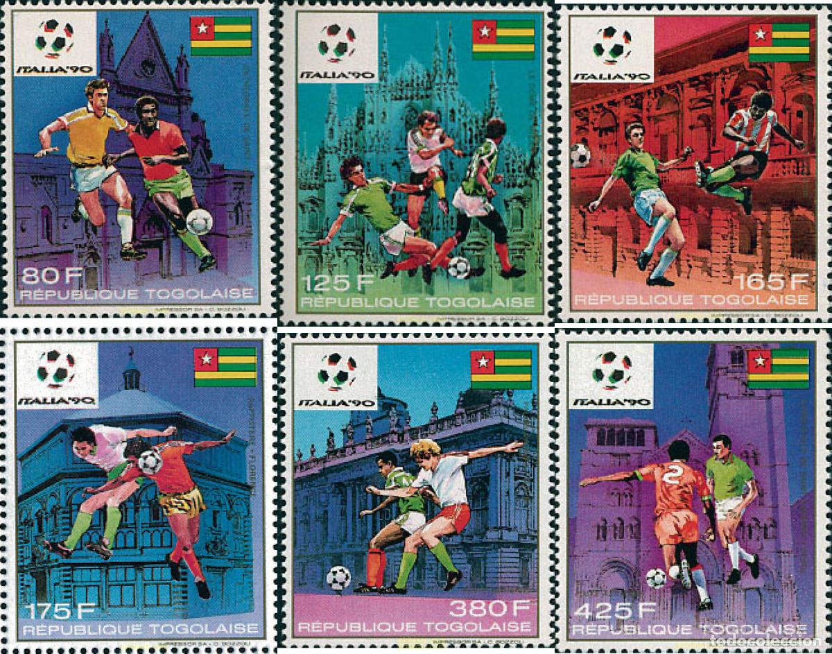 Sellos: 79461 MNH TOGO 1989 COPA DEL MUNDO DE FUTBOL. ITALIA-90