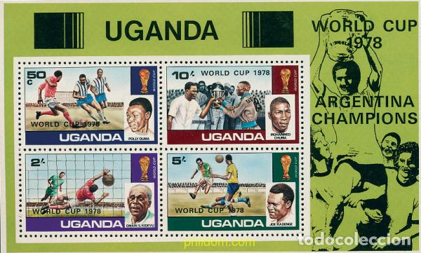 Sellos: 54446 MNH UGANDA 1978 COPA DEL MUNDO DE FUTBOL. ARGENTINA-78