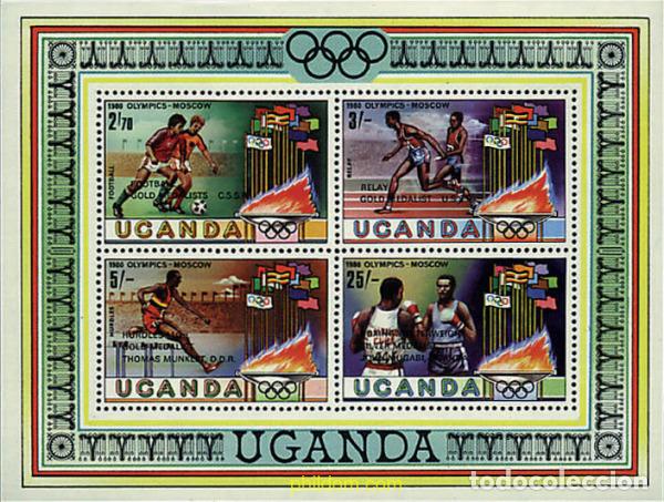 Sellos: 40209 MNH UGANDA 1980 22 JUEGOS OLIMPICOS VERANO MOSCU 1980