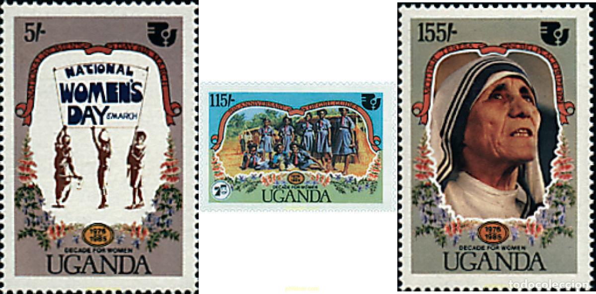 Stamps: 38656 MNH UGANDA 1985 75 ANIVERSARIO DEL ESCULTISMO FEMENINO