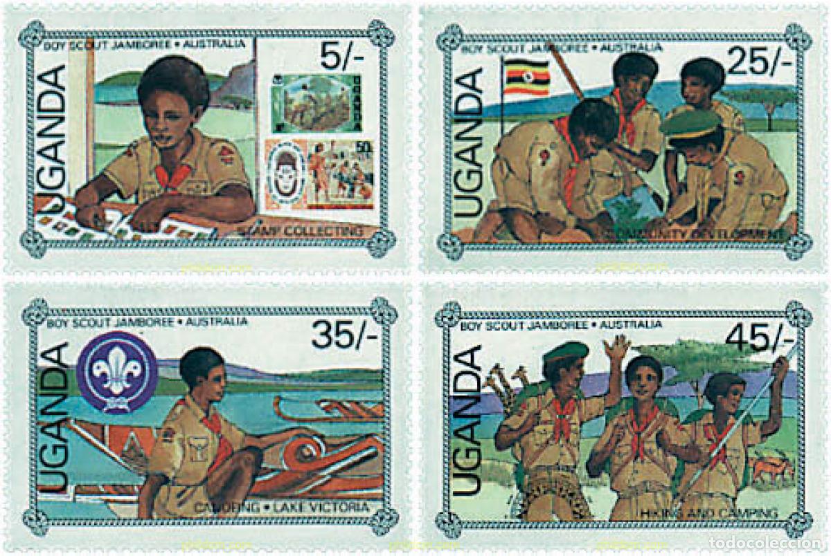Stamps: 50337 MNH UGANDA 1987 16 JAMBOREE MUNDIAL EN AUSTRALIA