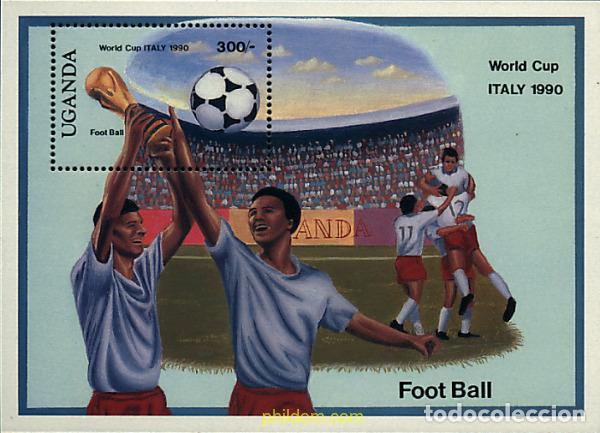 Stamps: 89584 MNH UGANDA 1989 COPA DEL MUNDO DE FUTBOL. ITALIA-90