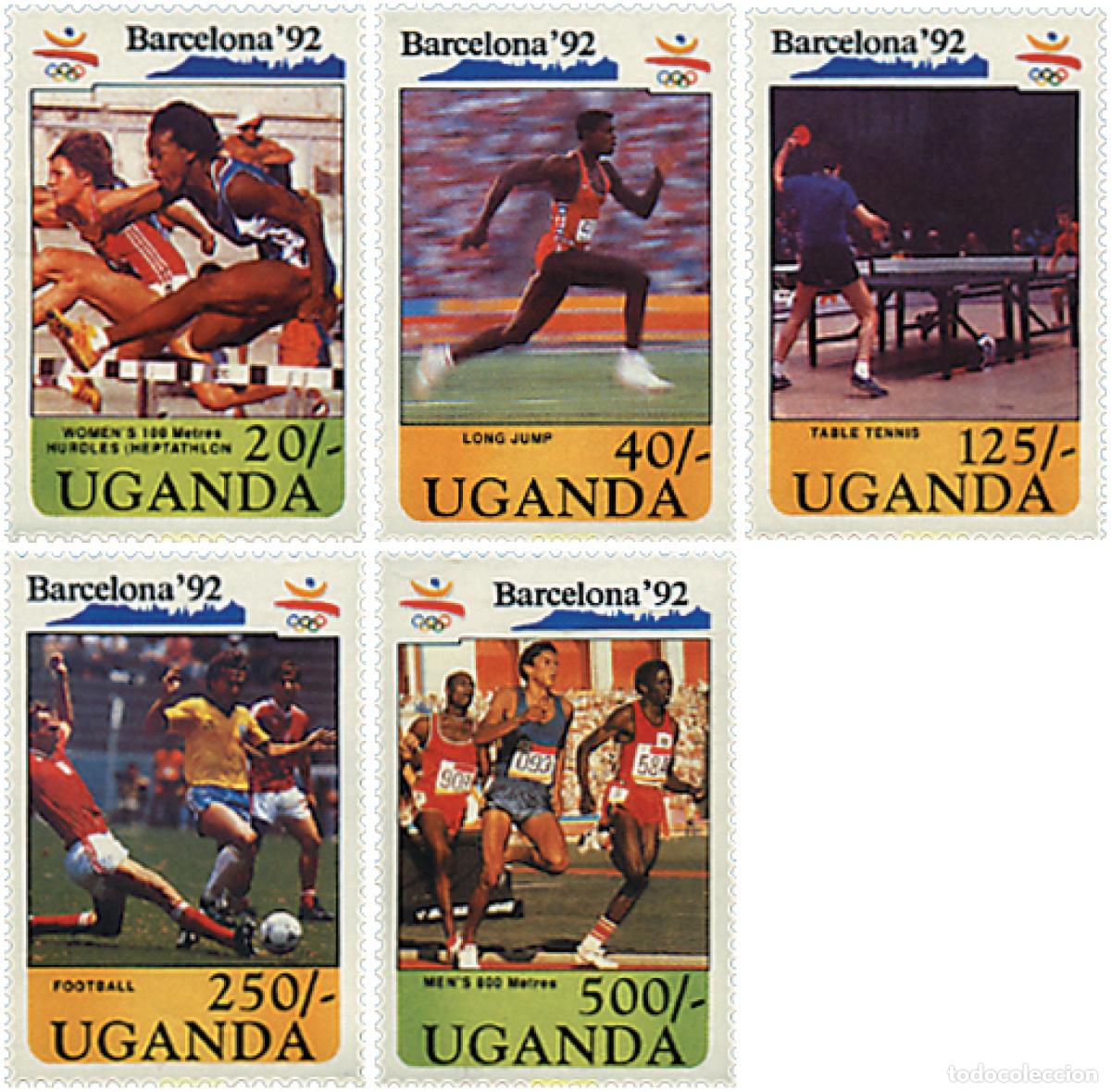 Stamps: 40228 MNH UGANDA 1991 25 JUEGOS OLIMPICOS VERANO BARCELONA 1992