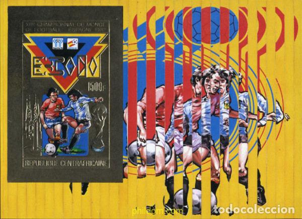 Timbres: 13419 MNH CENTROAFRICANA 1981 COPA DEL MUNDO DE FUTBOL. ESPA&Ntilde;A-82