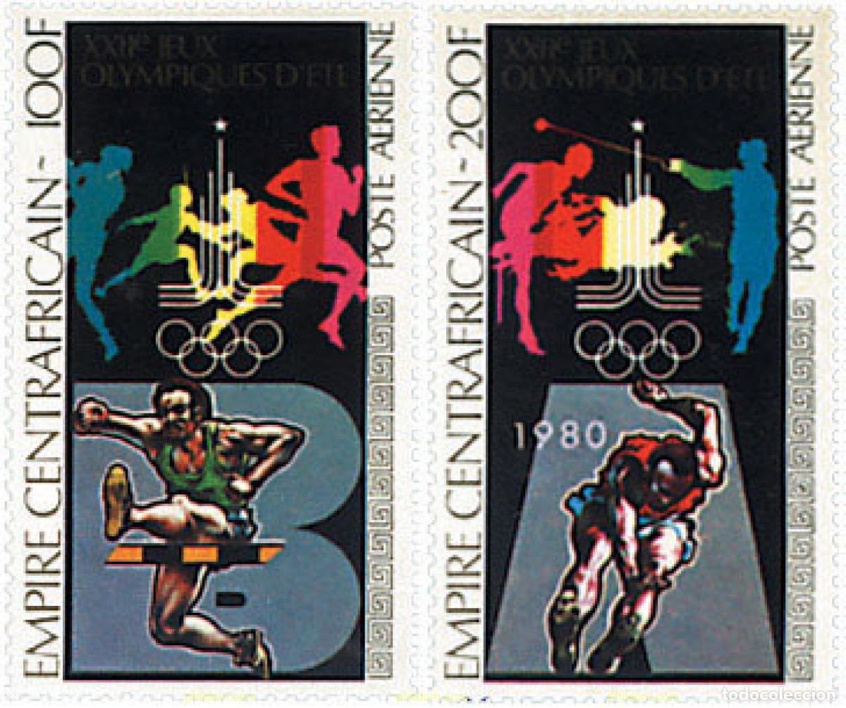 Timbres: 253988 MNH CENTROAFRICANA 1979 22 JUEGOS OLIMPICOS VERANO MOSCU 1980