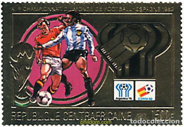 Sellos: 79482 MNH CENTROAFRICANA 1981 COPA DEL MUNDO DE FUTBOL. ESPA&Ntilde;A-82