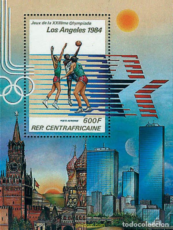Sellos: 51891 MNH CENTROAFRICANA 1982 23 JUEGOS OLIMPICOS VERANO LOS ANGELES 1984
