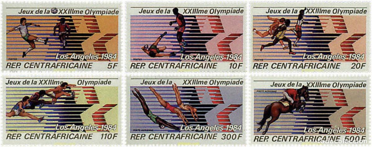 Sellos: 48332 MNH CENTROAFRICANA 1982 23 JUEGOS OLIMPICOS VERANO LOS ANGELES 1984