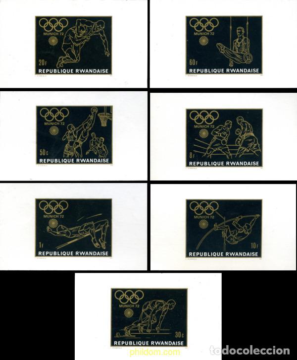 Sellos: 221545 MNH RUANDA 1971 20 JUEGOS OLIMPICOS VERANO MUNICH 1972