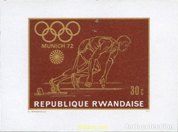 Sellos: 221631 MNH RUANDA 1971 20 JUEGOS OLIMPICOS VERANO MUNICH 1972