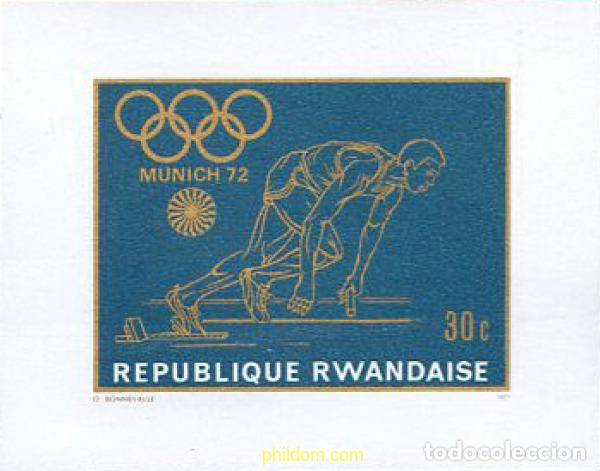 Sellos: 221632 MNH RUANDA 1971 20 JUEGOS OLIMPICOS VERANO MUNICH 1972