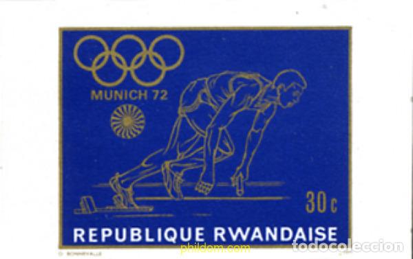 Sellos: 221637 MNH RUANDA 1971 20 JUEGOS OLIMPICOS VERANO MUNICH 1972