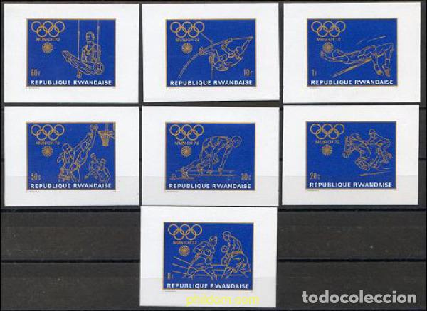 Sellos: 221639 MNH RUANDA 1971 20 JUEGOS OLIMPICOS VERANO MUNICH 1972