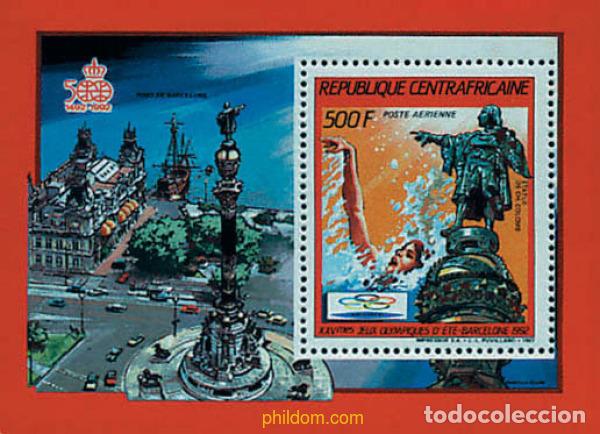 Sellos: 68616 MNH CENTROAFRICANA 1987 25 JUEGOS OLIMPICOS VERANO BARCELONA 1992