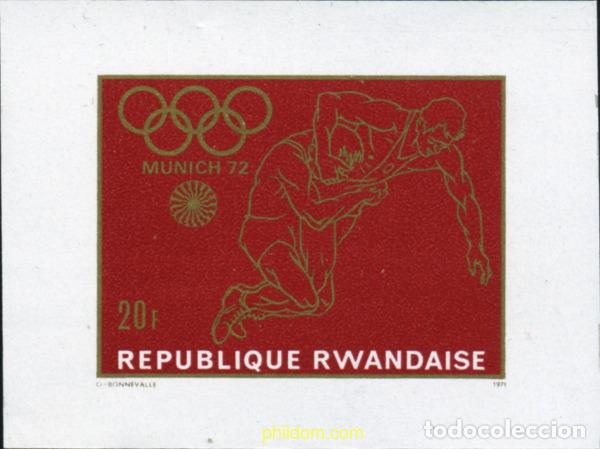 Sellos: 221693 MNH RUANDA 1971 20 JUEGOS OLIMPICOS VERANO MUNICH 1972