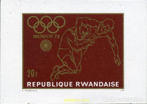 Sellos: 221694 MNH RUANDA 1971 20 JUEGOS OLIMPICOS VERANO MUNICH 1972