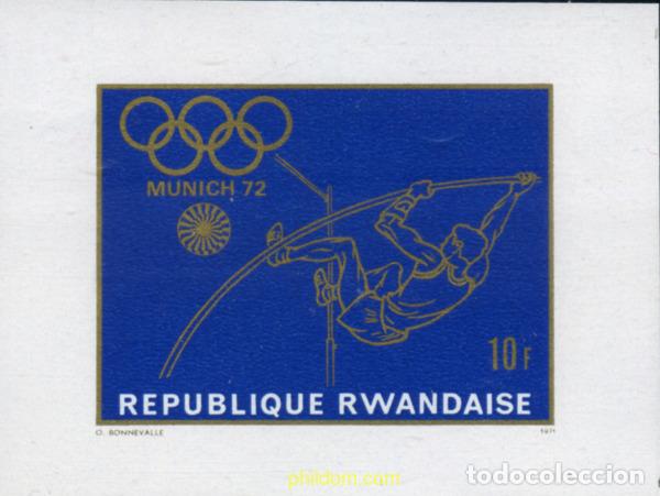 Sellos: 221812 MNH RUANDA 1971 20 JUEGOS OLIMPICOS VERANO MUNICH 1972