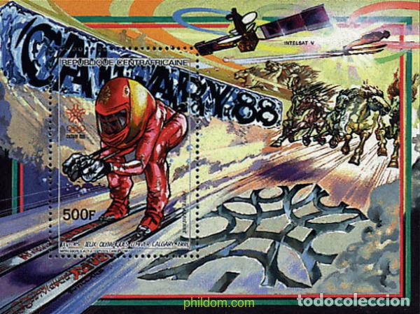 Sellos: 70603 MNH CENTROAFRICANA 1987 15 JUEGOS OLIMPICOS INVIERNO CALGARY 1988
